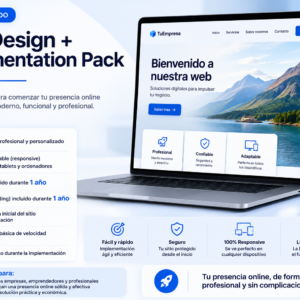 Web Design + Implementation Pack – Basic (1 Año)