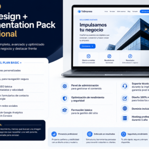 Web Design + Implementation Pack – Professional (1 Año)